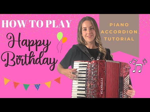 [Piano Accordion Tutorial] Happy Birthday