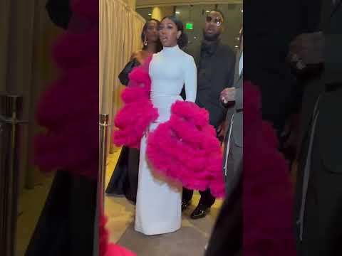 Quavo Huncho and Yung Miami pulling up to Clive Davis pre Grammys party / Black Willy Wonka