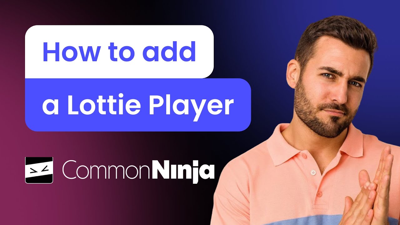How to add a Lottie Player to your website