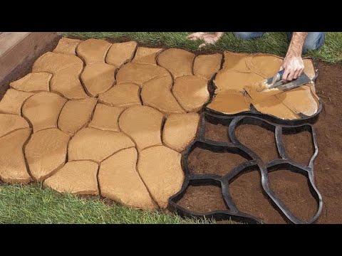 Matrita cu Contur pentru Turnat Pavaj din Beton, Sablon Forma Imitatie Piatra Naturala