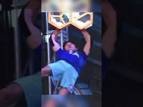 Evan Andrews Beats The Godfather … #anw #americanninjawarrior