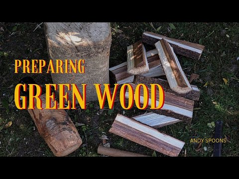 How To Process Green Wood For Spoon Carving | Andy Spoons