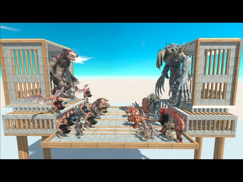 ⚡ King Werewolf vs King Scourge on Tournament - 🦖 Animal Revolt Battle Simulator 🦕