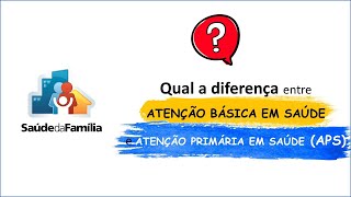 ATENÇÃO BÁSICA EM SAÚDE E APS são a mesma coisa?