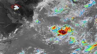 Indian Ocean Storm System Intensifies | Live Satellite Weather Update