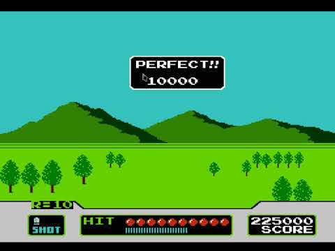 Duck Hunt [NES] (Game C Clay Shooting mode) - Real-Time Playthrough