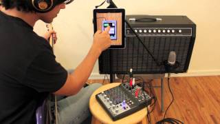 3) Headphone jack input, Mixer | Record on iPhone iPad with StudioMini ♬ Recording Studio App
