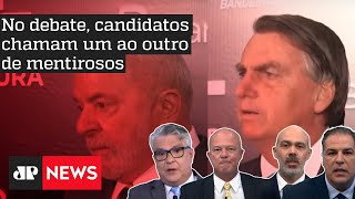 Comentaristas analisam Lula e Bolsonaro em primeiro debate na TV