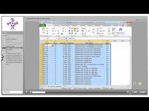 comment construire pyramide des ages excel