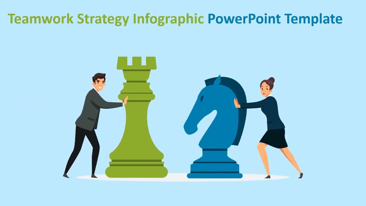 Teamwork Strategy Infographic PowerPoint Template | Kridha Graphics