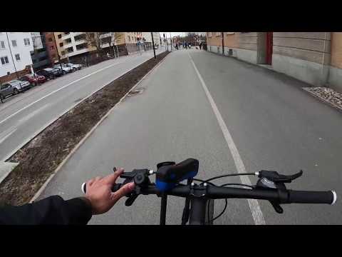 Biking through Örebro town towards the hospital [GoPro Hero 8] | 01 Apr 2020