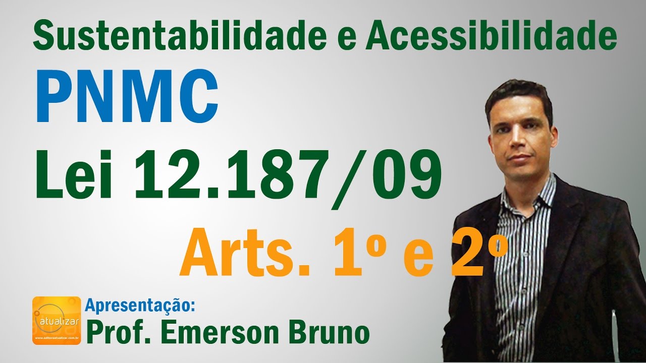Sustentabilidade - Aula 31 (Lei 12.187/2009 - PNMC - Arts. 1º e 2º)
