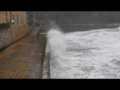 Temporal en Zarautz. 3. 11 febrero 2020