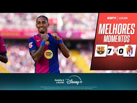 Gols e lances de Barcelona x Valladolid