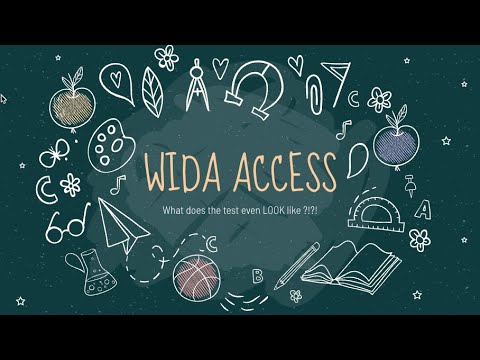 WIDA ACCESS: What does the test even LOOK like?