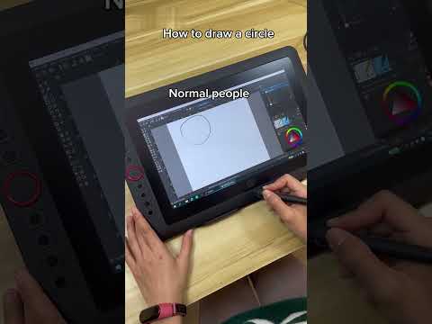 Let's draw a circle with XPPen Artist 13.3 Pro V2