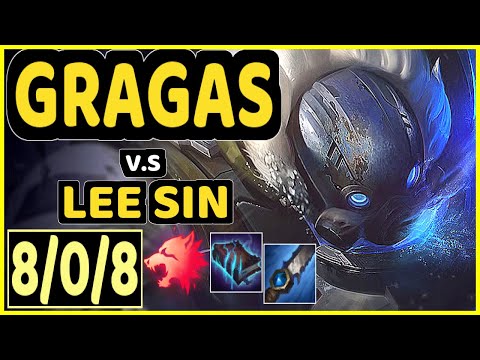 GILIUS (GRAGAS) vs LEE SIN - 8/0/8 KDA JUNGLE CHALLENGER GAMEPLAY - EUW