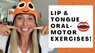 SPEECH THERAPY LIP & TONGUE ORAL MOTOR EXERCISES: Improve Coordination & Speech Sound Productions!