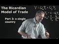 Ricardian Model: Production Possibilities Frontier, Iso-value Lines, and Specialization