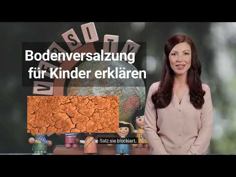 Bodenversalzung bedeutet, dass der Boden zu viel Salz hat