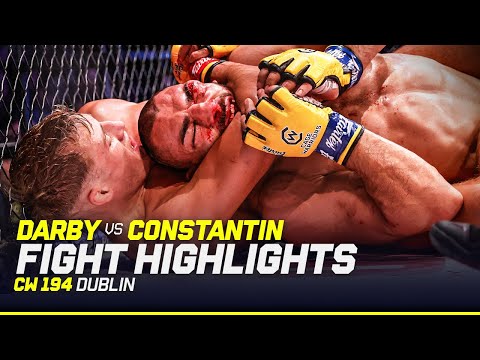 HOMETOWN HERO TKO 😎 | Adam Darby vs. Robert Constantin | CW 194 Dublin FIGHT HIGHLIGHTS