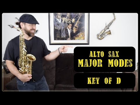 The 7 Modes of D Major for Alto Saxophone