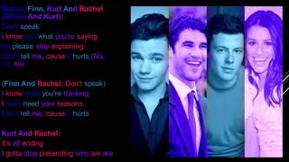 Don&#39;t Speak Glee Lyrics
