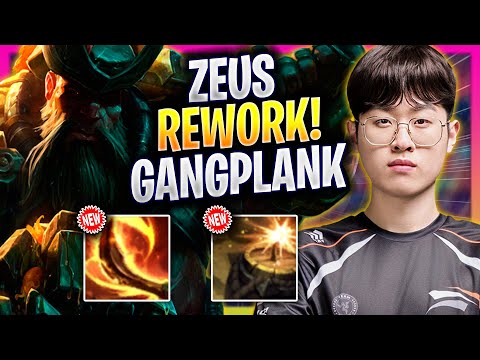ZEUS TRIES GANGPLANK WITH NEW REWORK! - HLE Zeus Plays Gangplank TOP vs Rumble! | Season 2026