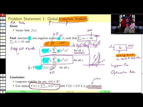 MAE509 (LMIs in Control): Lecture 15, part D - Optimization Problems in Nonlinear Systems