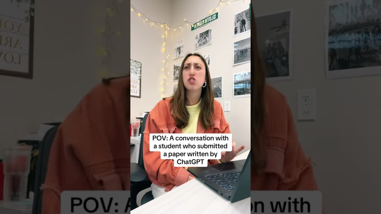 A student used chatGPT to write their essay