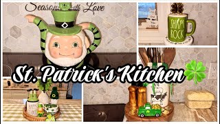 ☘️ DECORATING MY KITCHEN FOR ST. PATRICK'S DAY + DOLLAR TREE LEMON DECOR