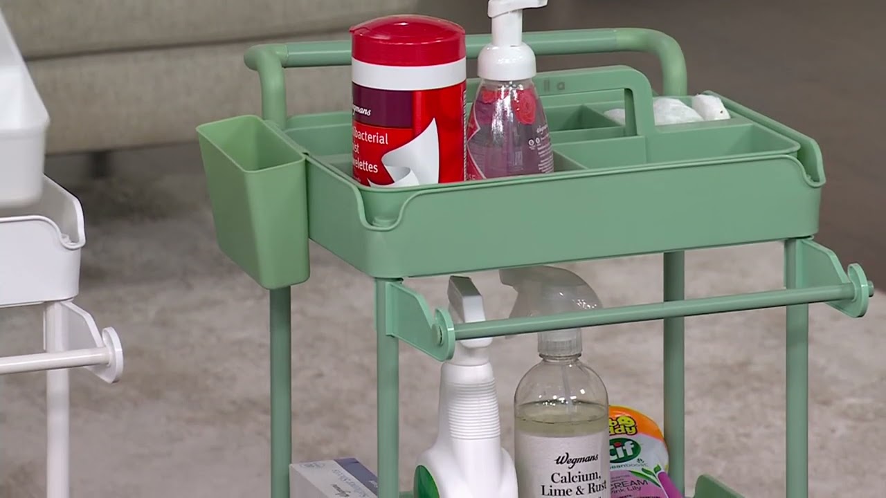 Cella 3 Tier Universal Cart with Removable Caddy on QVC