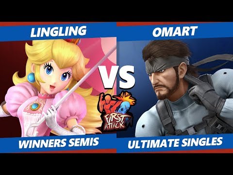 First Attack 2019 SSBU - BAN | Omart (Snake) Vs. 16B | LingLing (Peach) Smash Ultimate Winners Semis