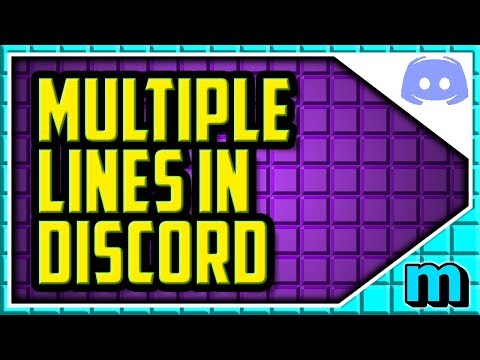 HOW TO MAKE MULTIPLE LINES IN DISCORD 2019 (EASY) - How To Write A New Line In Discord Chat