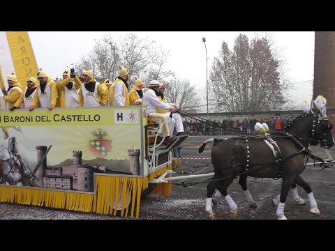 I Baroni del Castello carro da getto - Carnevale Ivrea 2016