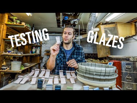 Throwing Test Tiles and Testing Glaze Combinations