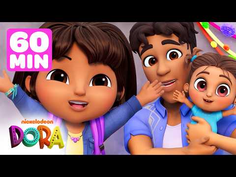 Dora Goes on Rescues with Her Familia! w/ Papi & Diego #3 💗 60 Minutes | Dora & Friends
