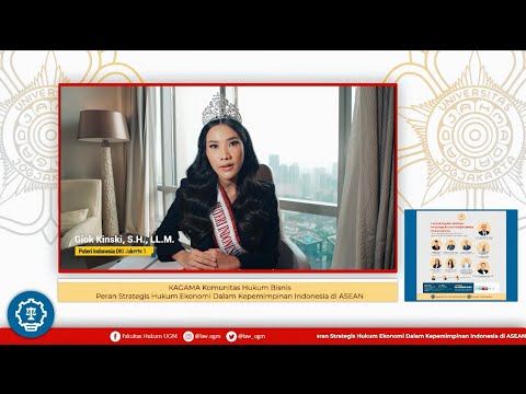 Giok Kinski Puteri Indonesia Intelegensia 1 2023 as the speaker of Intellectual Property Rights