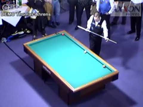 Biliardo Artistico: Andrea Quarta e Giovanni Triunfo assistono all'esibizione di Thomas Ahrens