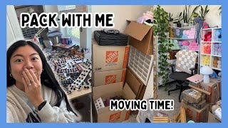 PACK + ORGANIZE My Office With Me! 🧶 I'm Finally Moving (months late) / Day in My Life Crochet Vlog