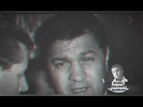 Very rare footage of Rocky Marciano in 1966...
