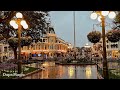 Rainy Evening Stroll Around Disneyland February 2024 4K