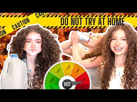 Kalogeras Sisters HOT WING CHALLENGE!