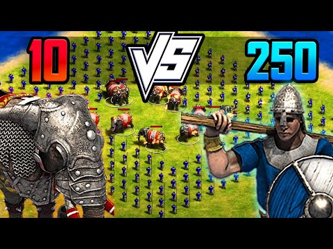 10 War Elephants vs 250 Skirmishers - AoE2