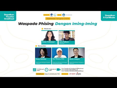 Siberkreasi Hangout Online Eps. 43: Waspada Phishing Dengan Iming-iming