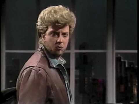 Chris Elliott as The Hitchhiker on Letterman, January 29, 1987