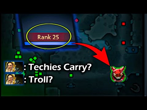 When Rank 25 thought Carry Techies was a Troll Pick..