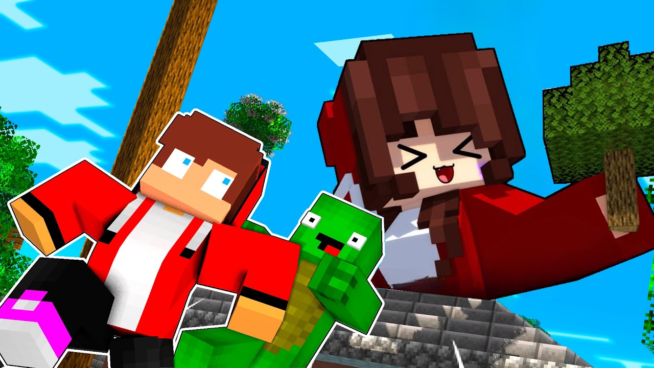 【まいぜんアニメ】JJの妹が巨大なスーパーヒーローに大変身！【マインクラフトアニメ】