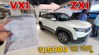 Brezza 2022 Converted from VXI to ZXI with company Genuine Accessories in ₹85000 only 😱😱