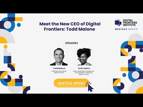 Meet the new CEO of Digital Frontiers: Todd Malone